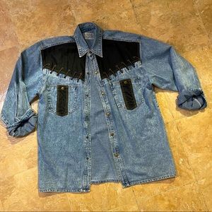 Men’s Company Jeans and Mesh Shacket